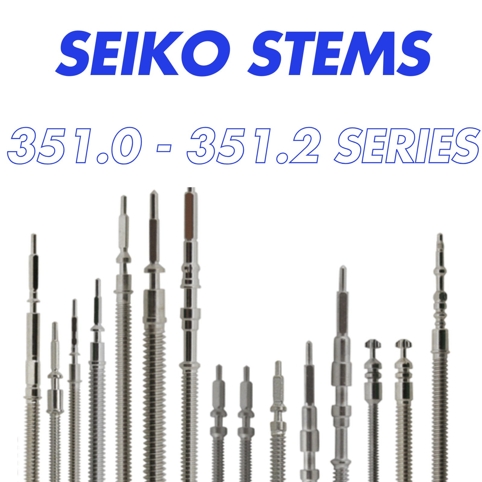 Watch Winding Stems Replacement SEIKO All Models 351.4 - 354.0 Hattori Repairs