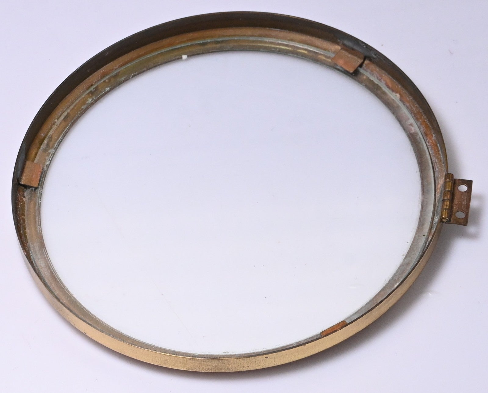 Round Brass Clock Bezel Glass Hinge 4x Size 4" 5 1/2" 5 5/8" 5 3/4"