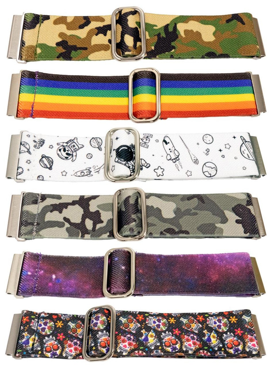 Flexible Soft Elasticated Watch Strap Luxury Replacement Pattern Nylon Bracelet