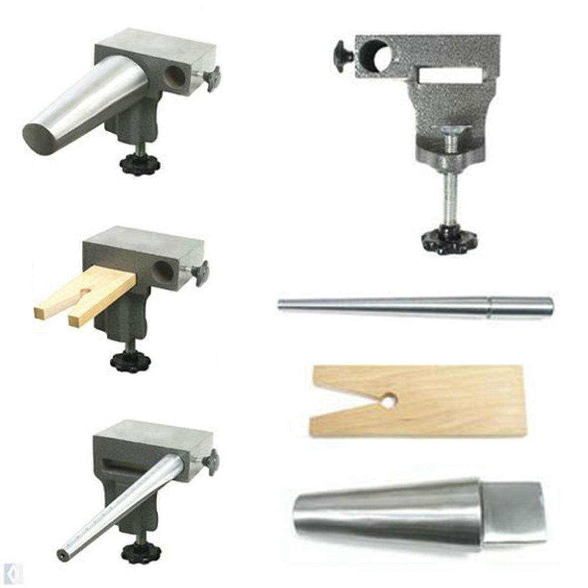 Clamp Bench Pin & Anvil Set Oval Bangle Bracelet Ring Mandrel Set Jewellery tool