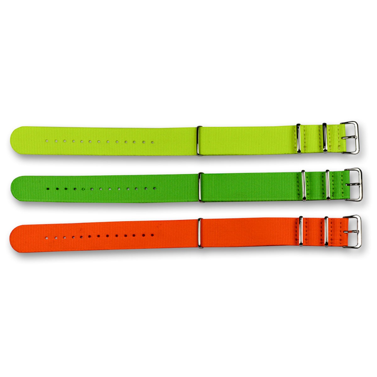 NEON Ultra Tough MILITARY WATCH STRAP Yellow Green Orange 18mm 20mm 22mm NEW