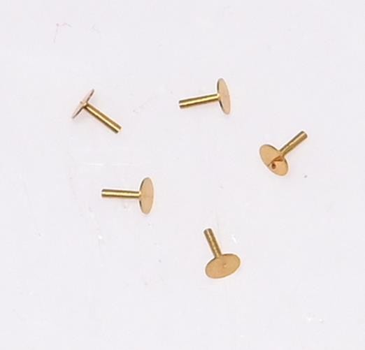 5x Brass Watch Dial Feet 2.5mm x 3mm NH35 2824 7750 Watchmaker Spares Repair UK