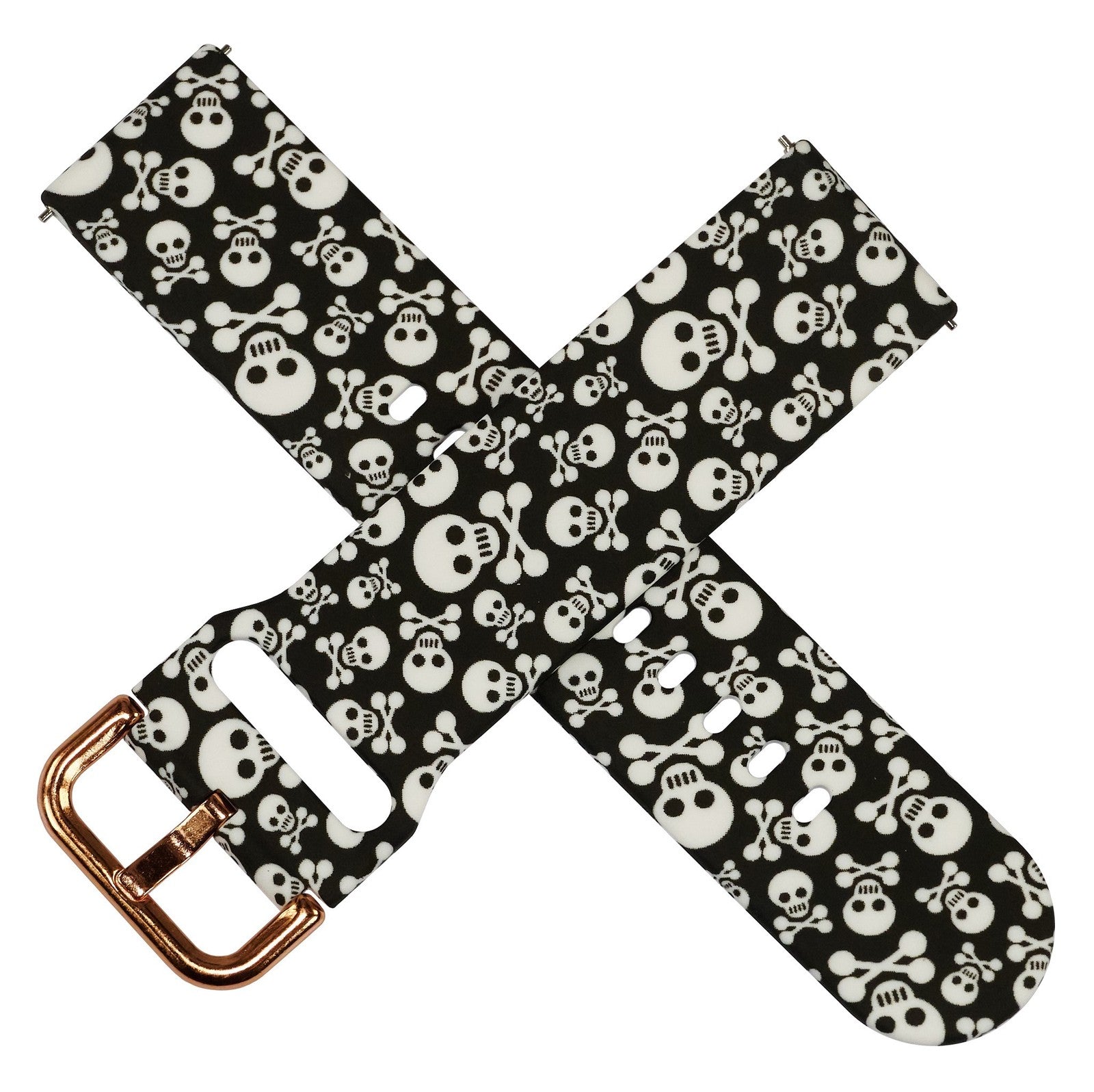 Silicone Flexible Soft Pattern Watch Strap Luxury Replacement Rubber Bracelet