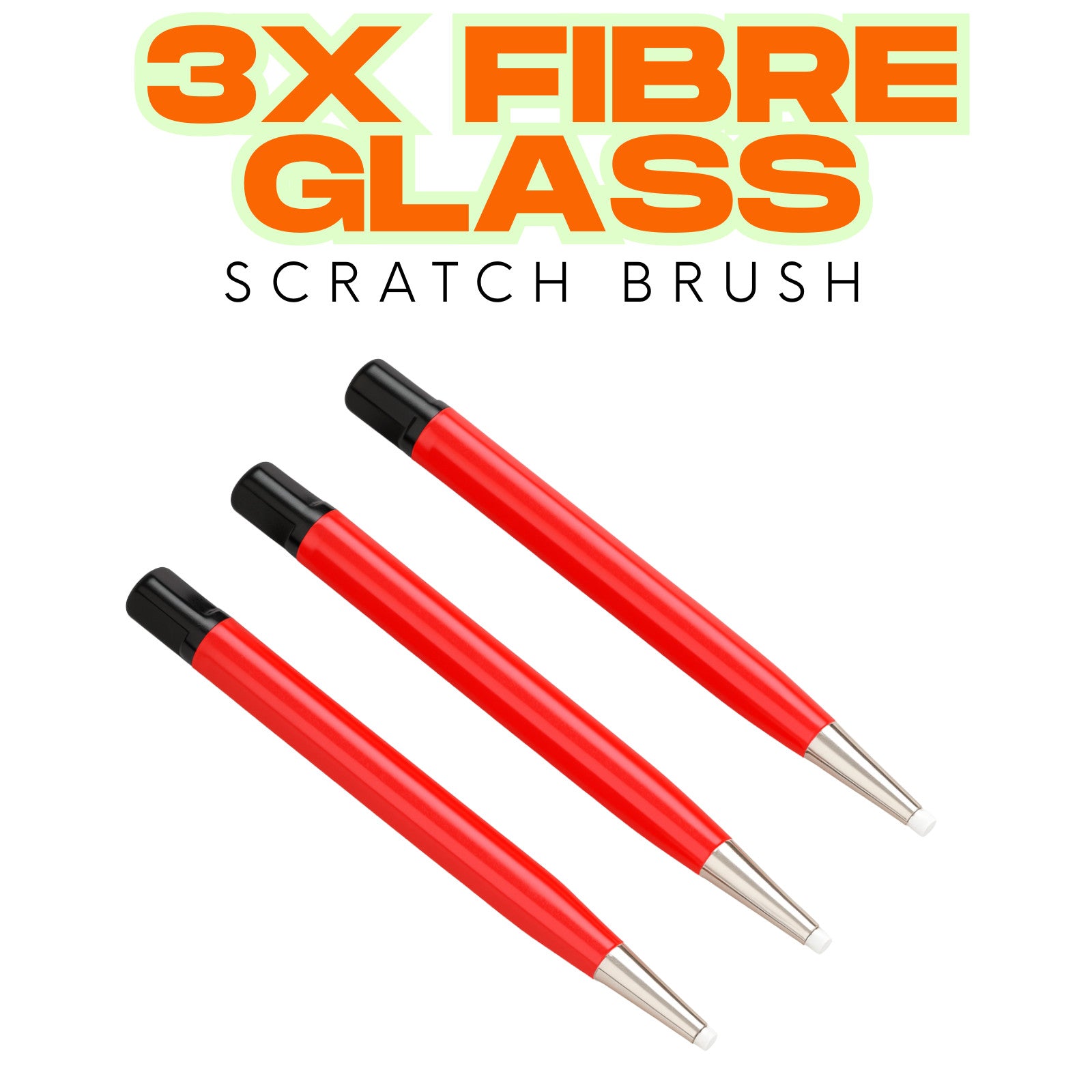 Fibreglass Scratch Brushes SET 3 Watchmakers Jewellers Polishing Cleaning Tools