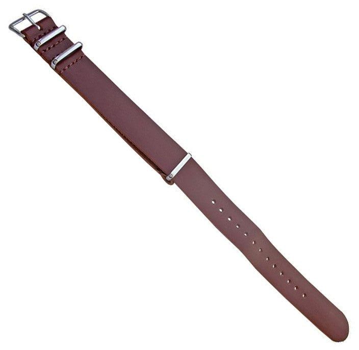Smooth Leather Watch Strap Replacement Oil Treated Water Resistant Bracelet