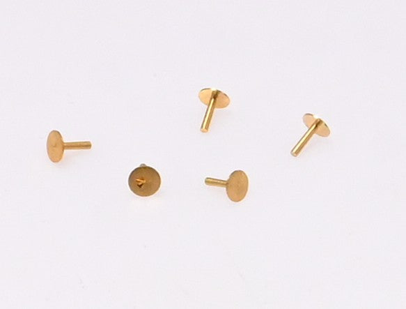 5x Brass Watch Dial Feet 2.5mm x 3mm NH35 2824 7750 Watchmaker Spares Repair UK