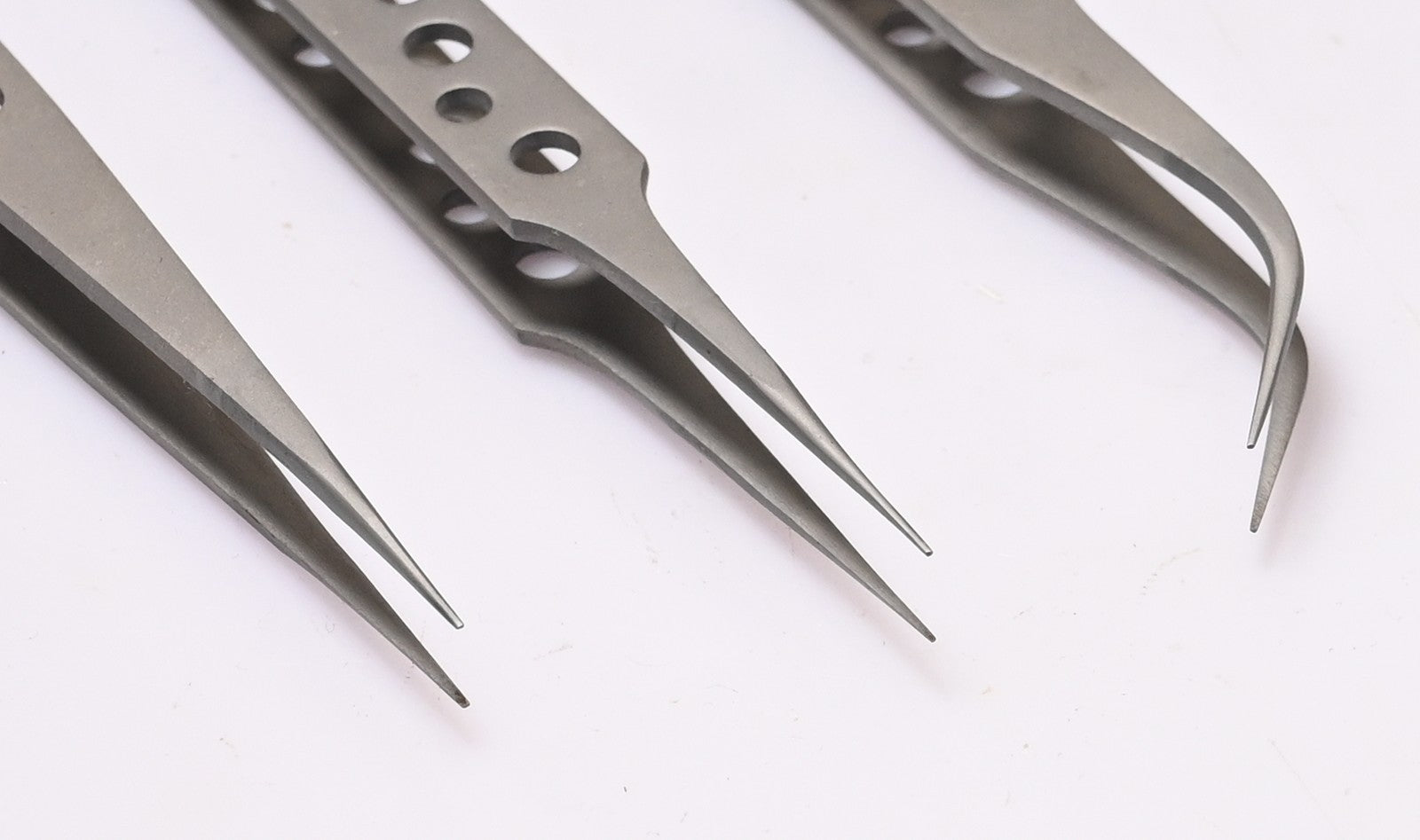 Precision Tweezers Set 3pc 140mm Watchmaker Jewellery Electronics Hobby Craft