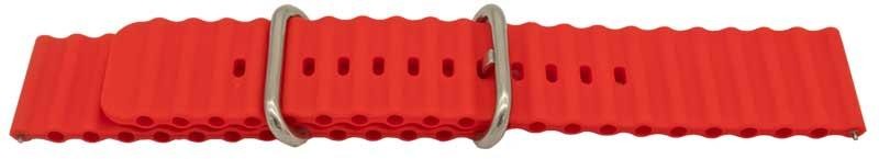 Smooth Silicone Ocean Wave Style Watch Strap Replacement Ripple Rubber Bracelet