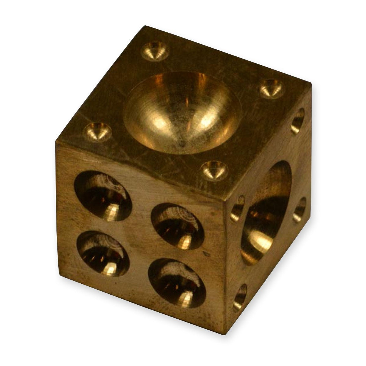 2" Solid Brass Doming Dapping Block jewellery craft making jewellers shaping