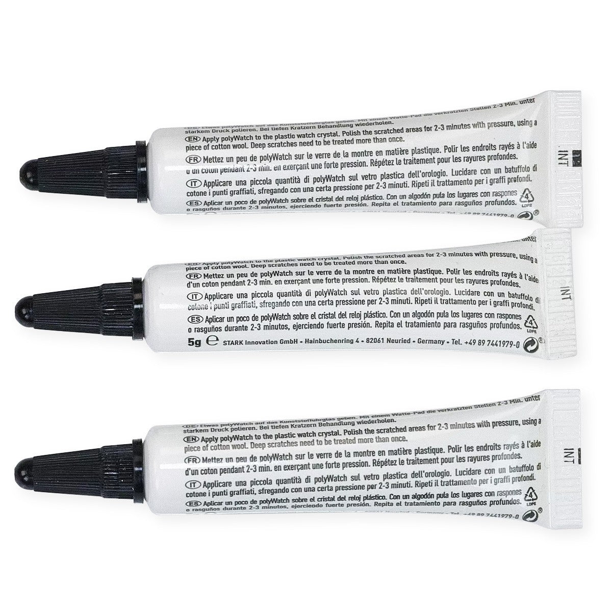 PolyWatch Plastic Polish BULK 10x Pack 5g Acrylic Watch Crystal Scratch Remover