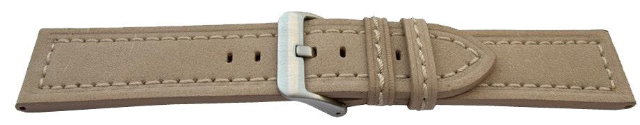 Suede Calf Leather Watch Strap Stainless Steel Buckle Replacement Bracelet