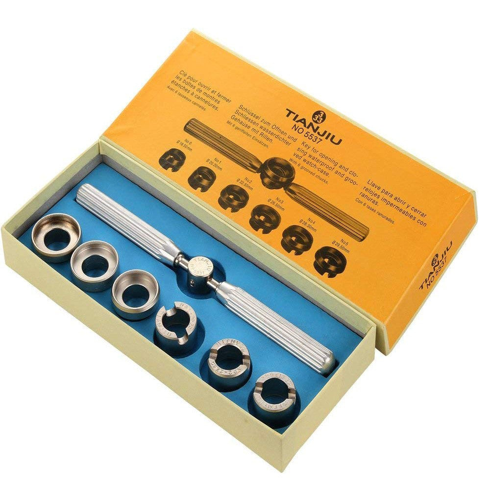 Watch case opener snap on cases DELUXE  back cover remover kit tool watchmakers