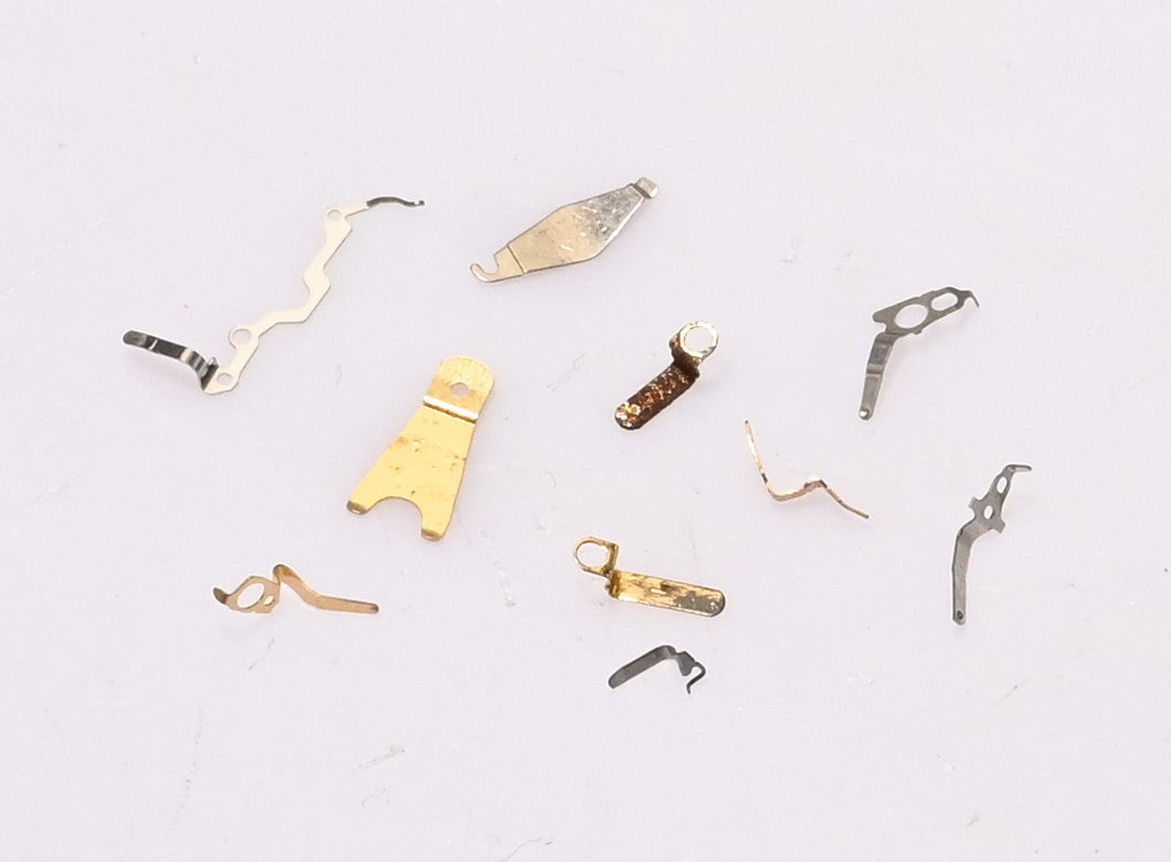 10pc Quartz Watch Battery Clamps Springs Contacts Miyota Ronda ETA Movement UK