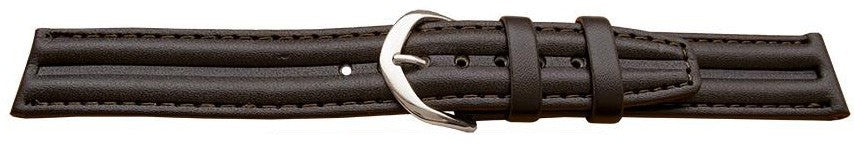 Vegan Friendly Smooth Synthetic Ribbed Leather Watch Strap Alternative Bracelet