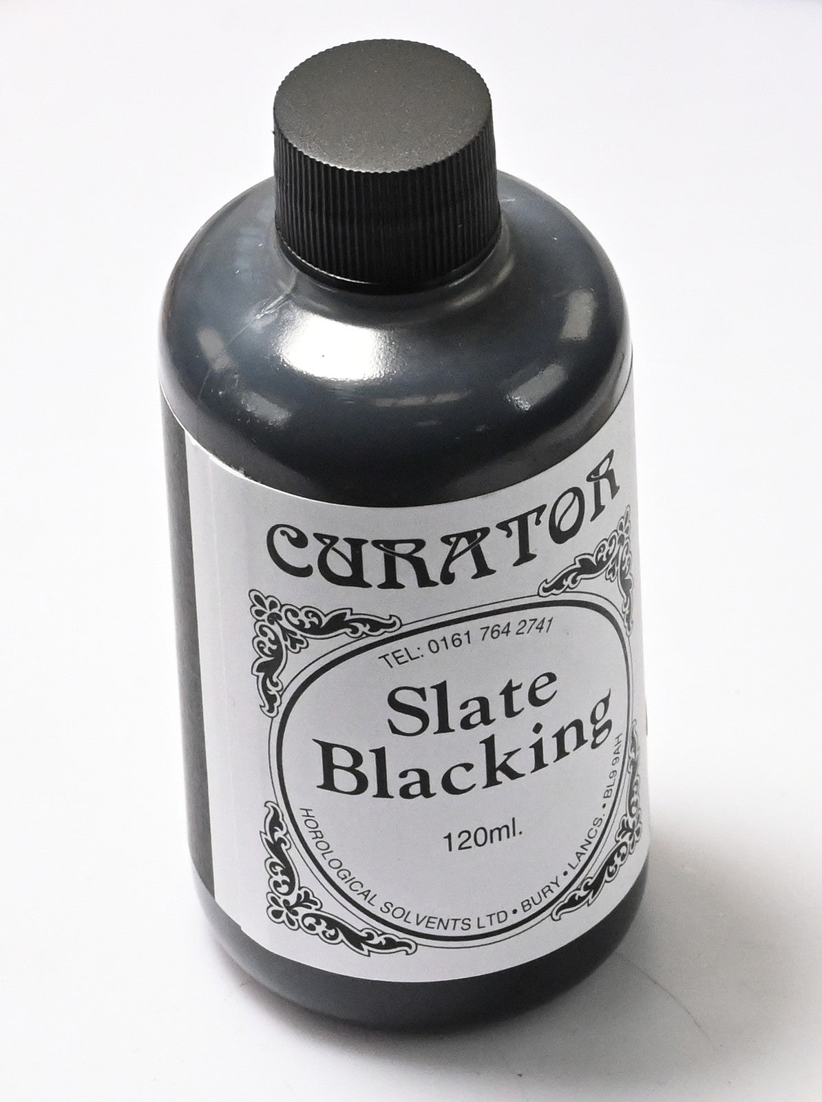 Curator Slate Blacking 120ml Victorian Black Slate Marble Mantel Clock Restorer