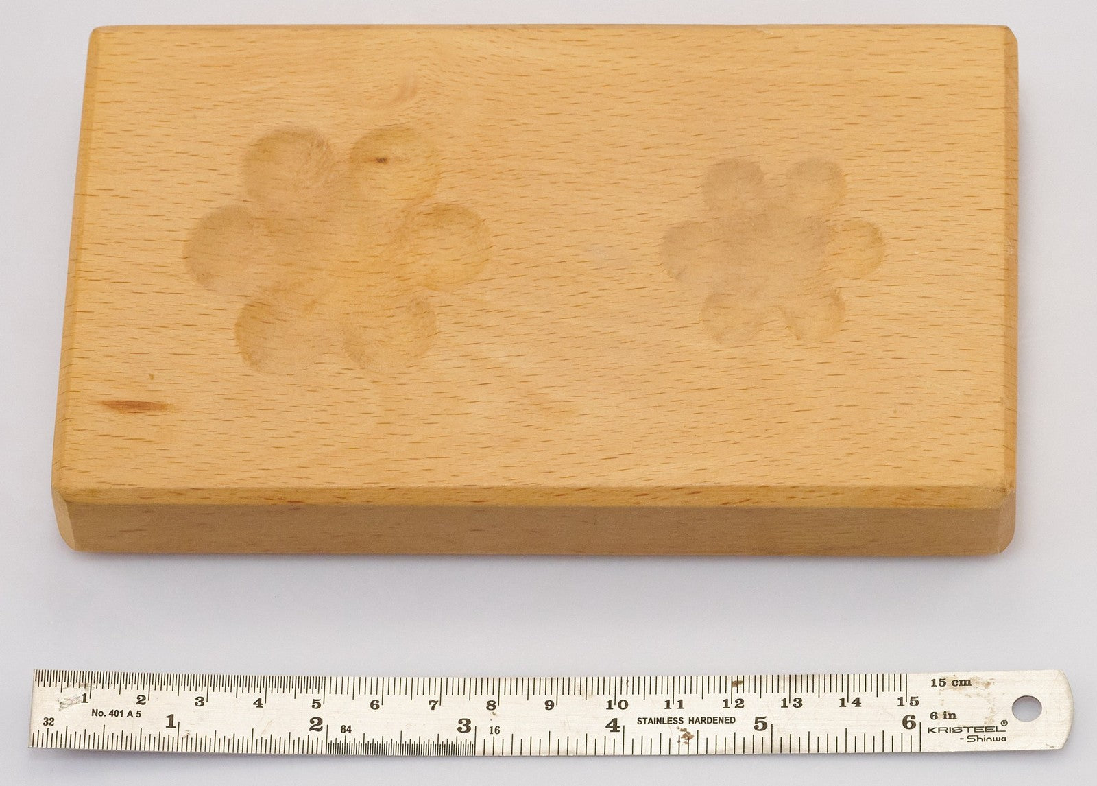 Dapping Block Wood Wooden 4 FLOWER SHAPES Doming Forming Tool Shaping Jewellers