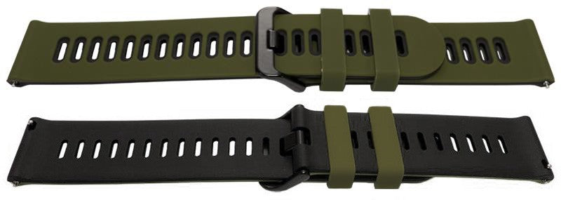 Silicone Fancy Sports Watch Strap Replacement Wide Tongue Rubber Bracelet Band
