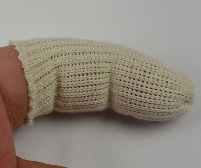 20x Cotton Finger Guard Cots Elastic Avoid Finger Prints Clean Polish Craft Tool