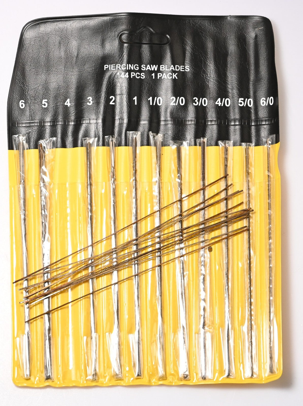 Jewellers Piercing Saw Blades 144pc Set 12 Sizes 6/0-6 Jewellery Making 135mm UK