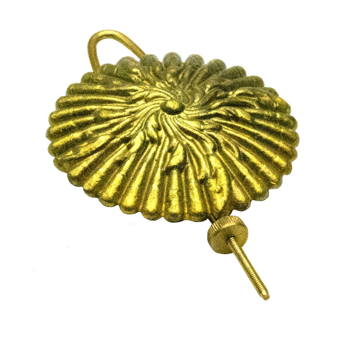 Waterbury Antique Clock Pendulum Bob Ornate Replacement Fancy Mantel Part brass