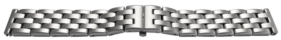 Satin Heavy Watch Bracelet Strap Spring Loaded Centre Clasp 5 Link Row Quality