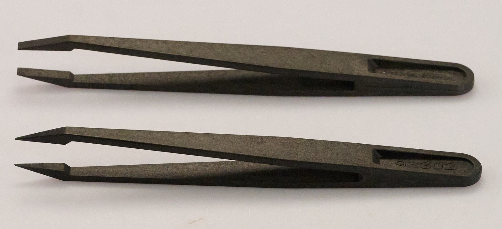 2x Pro Carbon ESD Watch Watchmakers Repairs POINTED & FLAT Tweezers Anti Static