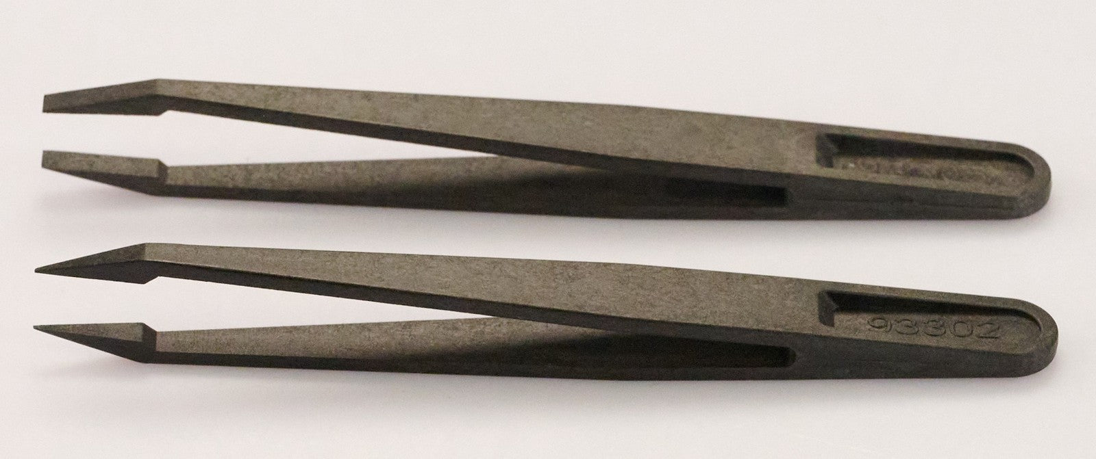 2x Pro Carbon ESD Watch Watchmakers Repairs POINTED & FLAT Tweezers Anti Static