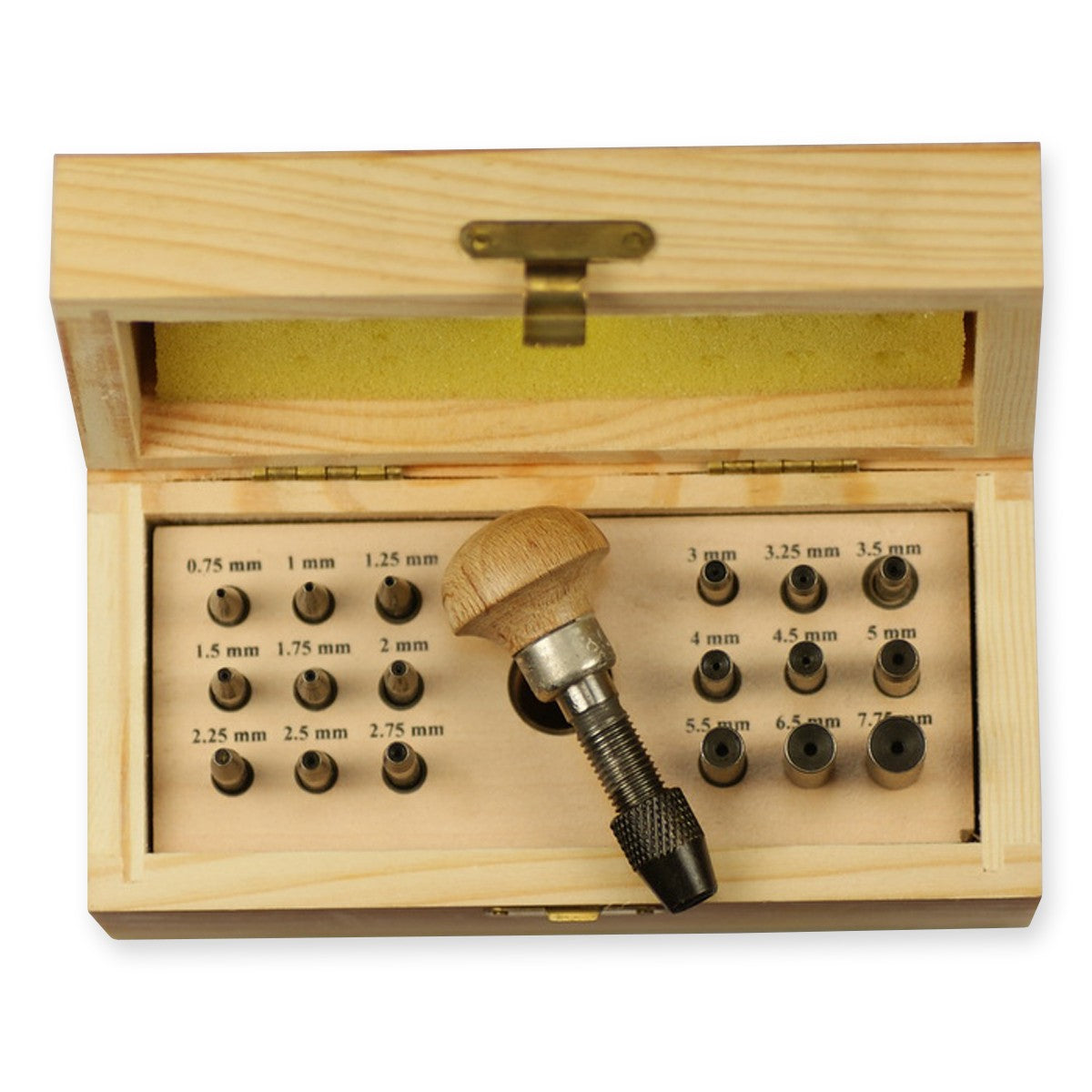 Bezel punch set of 18 jewellers jewellery craft stone setting rings punches box