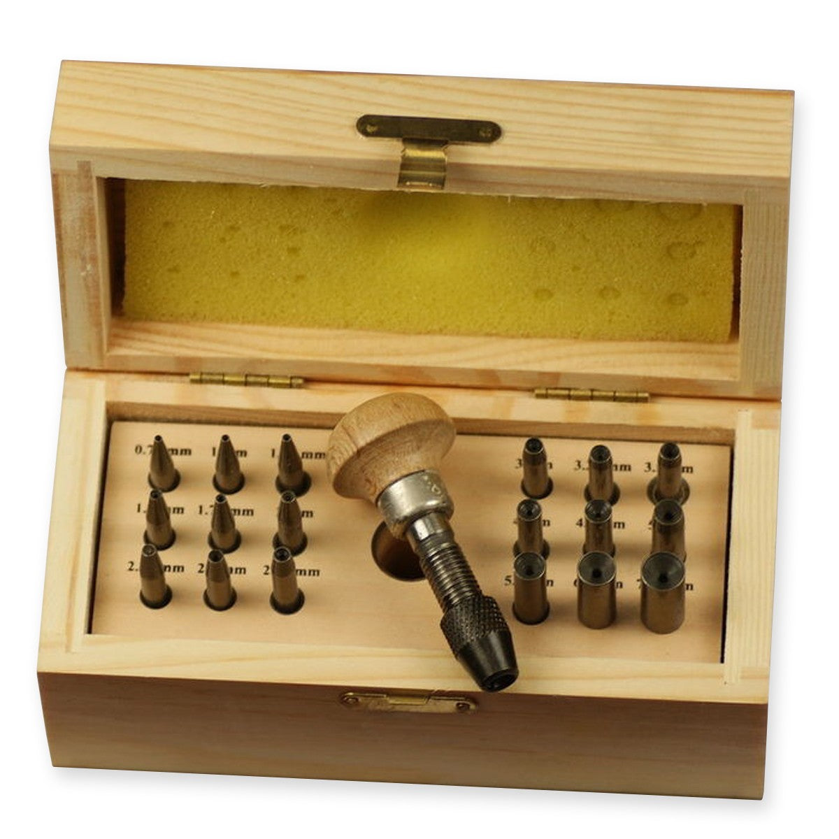 Bezel punch set of 18 jewellers jewellery craft stone setting rings punches box