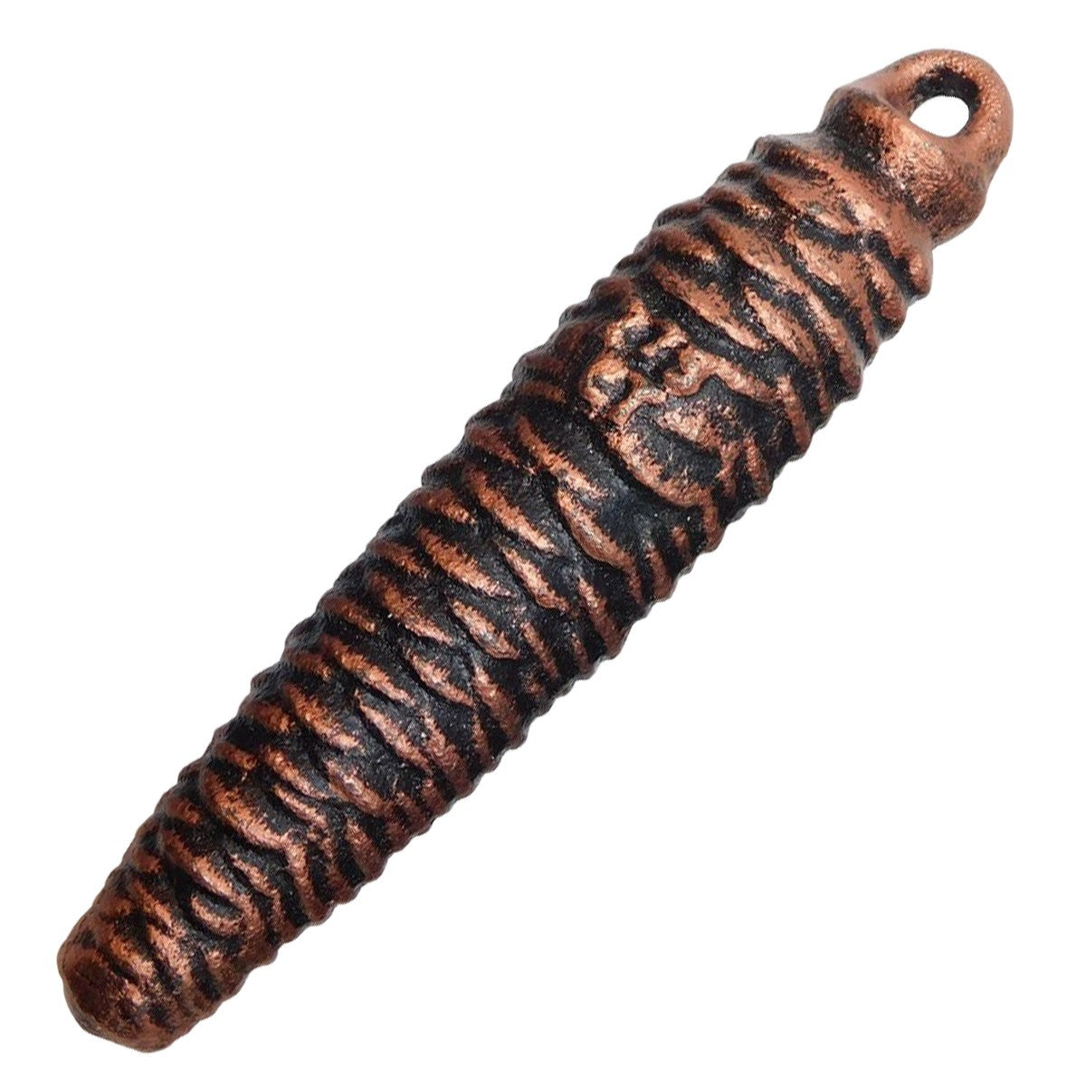 Mechanical Cuckoo Clock Weight Cast Iron Antique Traditional Pine Cone Shape