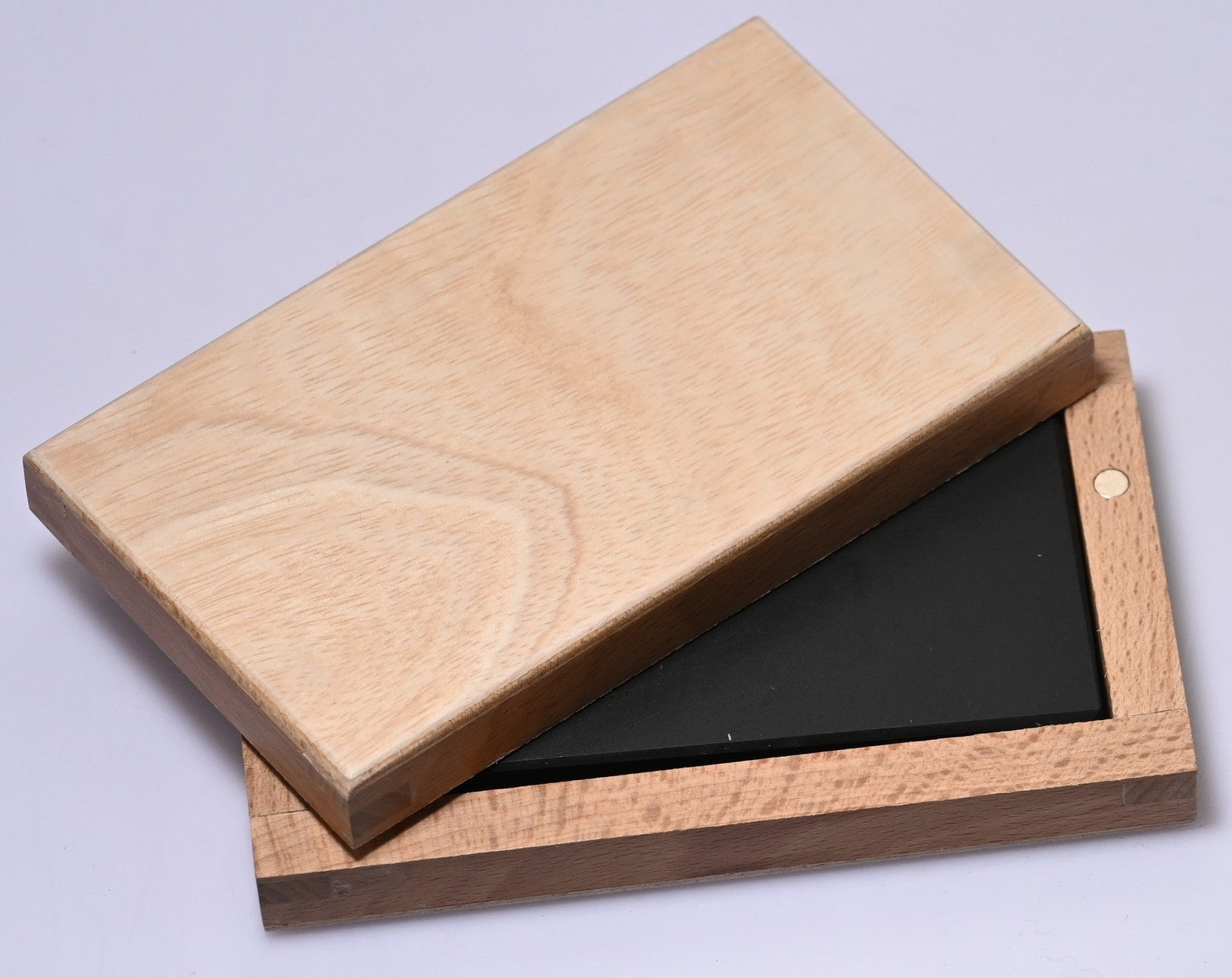 Gold Testing Stone & Wood Box Jewellery Gold Acid Test Touchstone Kit 100x50mm