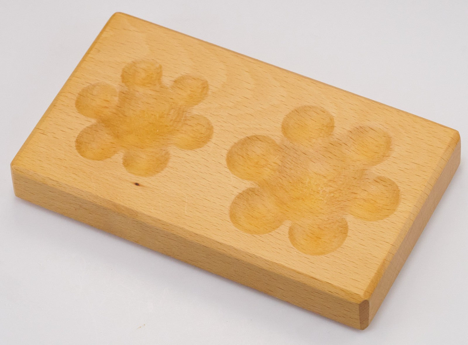 Dapping Block Wood Wooden 4 FLOWER SHAPES Doming Forming Tool Shaping Jewellers