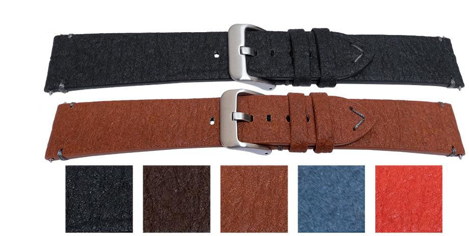 Vegan Friendly Leather Alternative Watch Strap Sustainable Pineapple Leaf Fibre