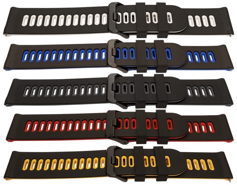 Silicone Fancy Sports Watch Strap Replacement Wide Tongue Rubber Bracelet Band