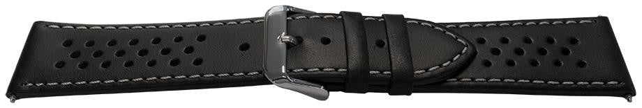 Olympic Style Rally Sports Calf Leather Watch Strap Replacement Smooth Bracelet