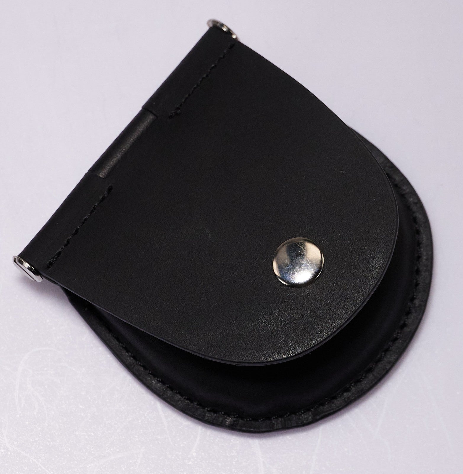 Pocket Watch Holder 70mm LARGE Black Leather Case Pouch Premium Travel Storage