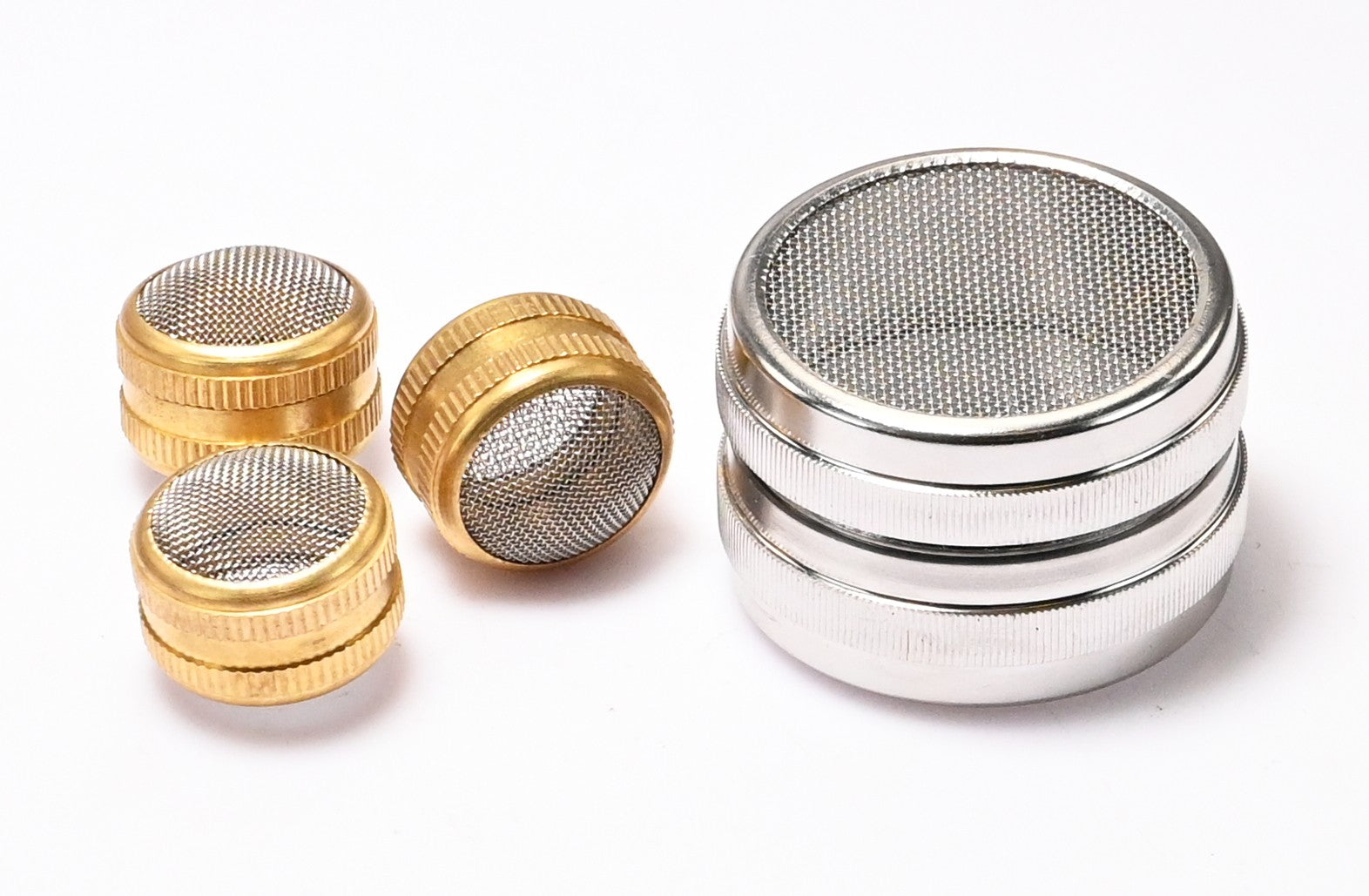 Watch Parts Cleaning Basket Set 4pc Mesh Ultrasonic 48mm Steel 24mm Brass UK