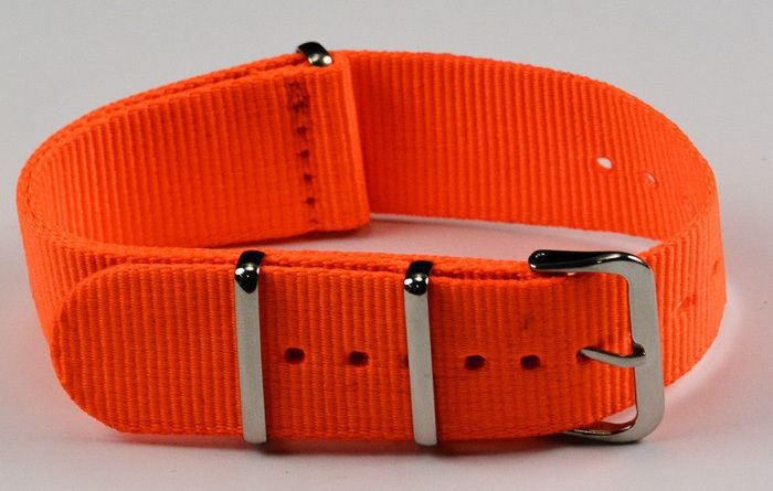 NEON Ultra Tough MILITARY WATCH STRAP Yellow Green Orange 18mm 20mm 22mm NEW