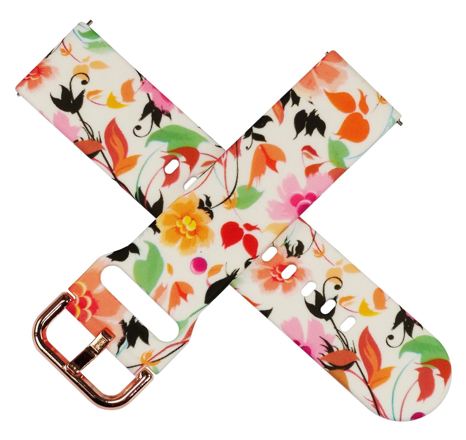 Luxury Silicone Watch Strap Bracelet Replacement Ladies Pattern Womens Rubber