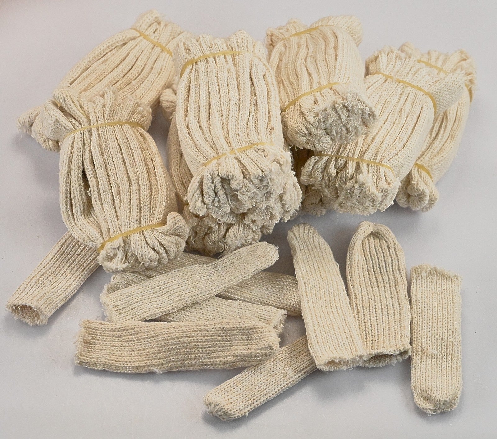 100 Cotton Finger Cots Stalls Jewellers Watchmaker Silver Polishing Coin Antique
