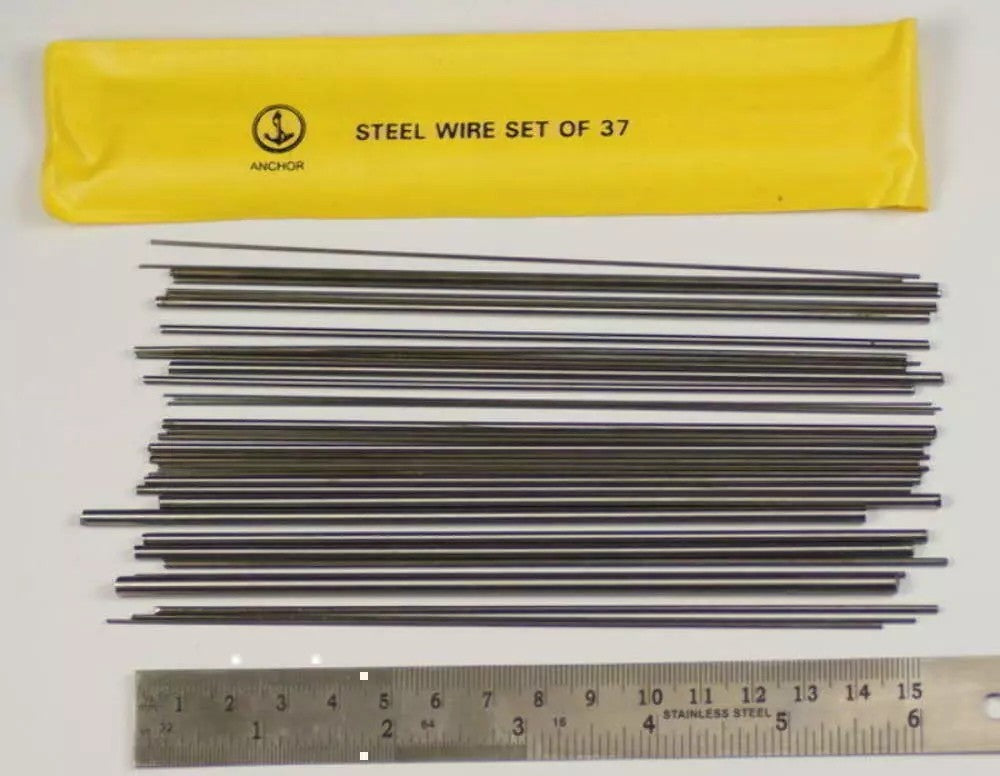 37x Steel Bushing Wire For Clocks Diameters 0.40 to 4.00mm Clock Bushes Bush