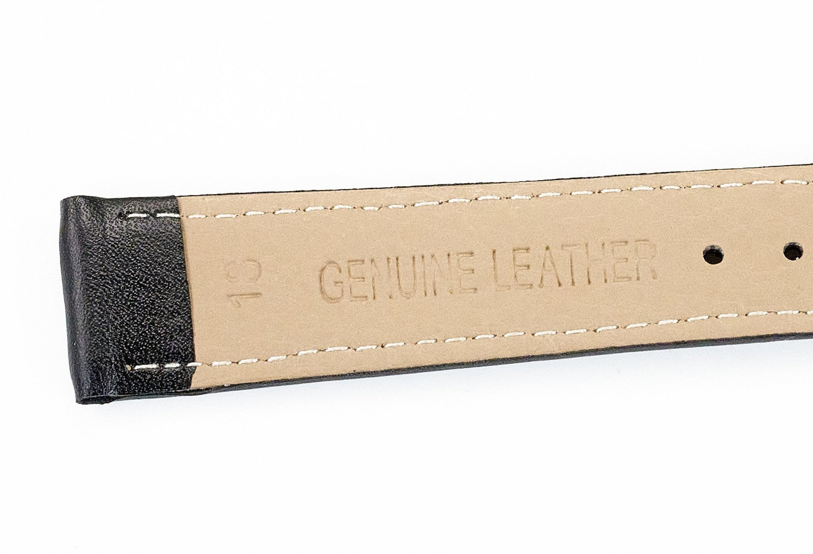 Value Mens Black Genuine Leather Watch Strap Band 18mm 20mm 22mm Replacement New