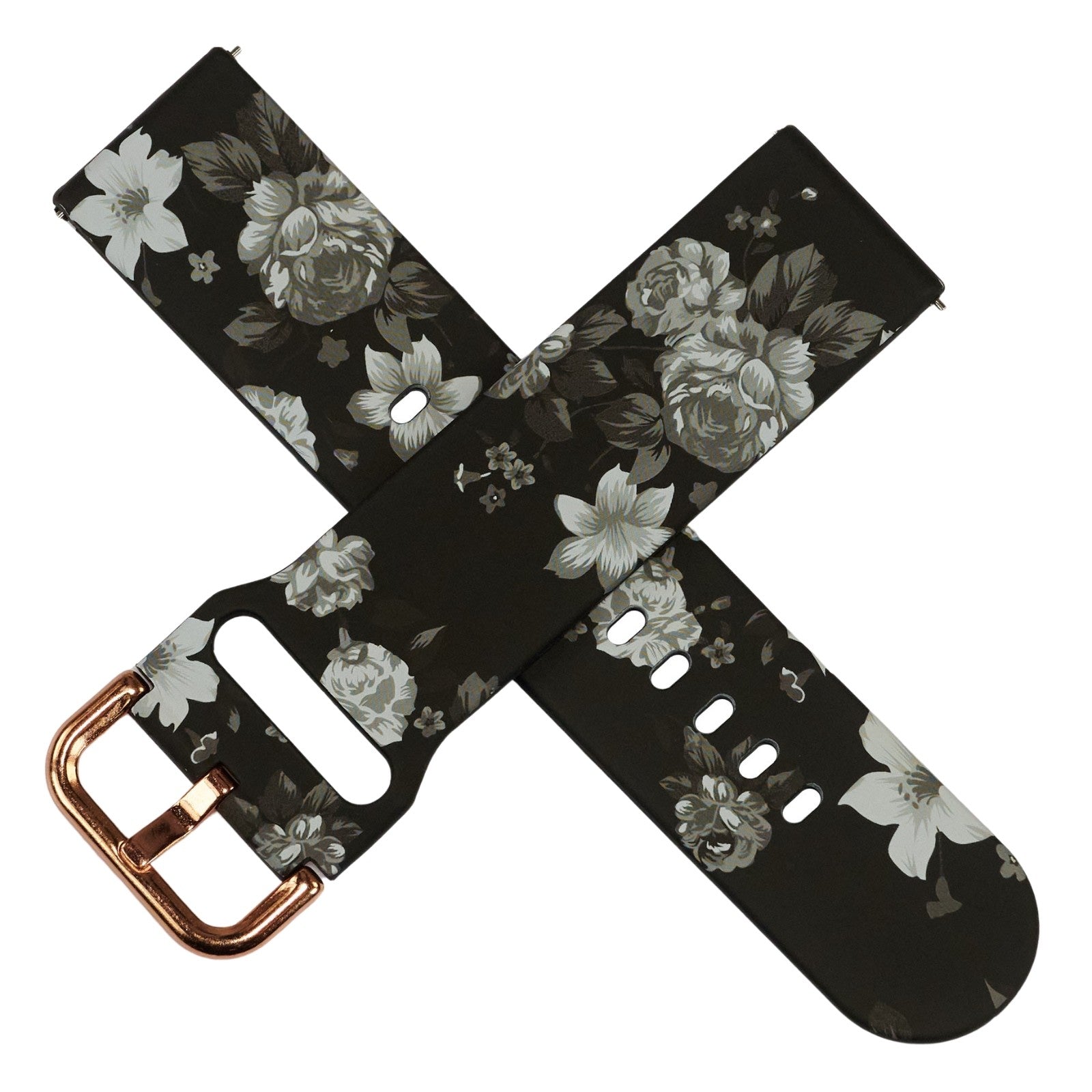 Luxury Silicone Watch Strap Bracelet Replacement Ladies Pattern Womens Rubber