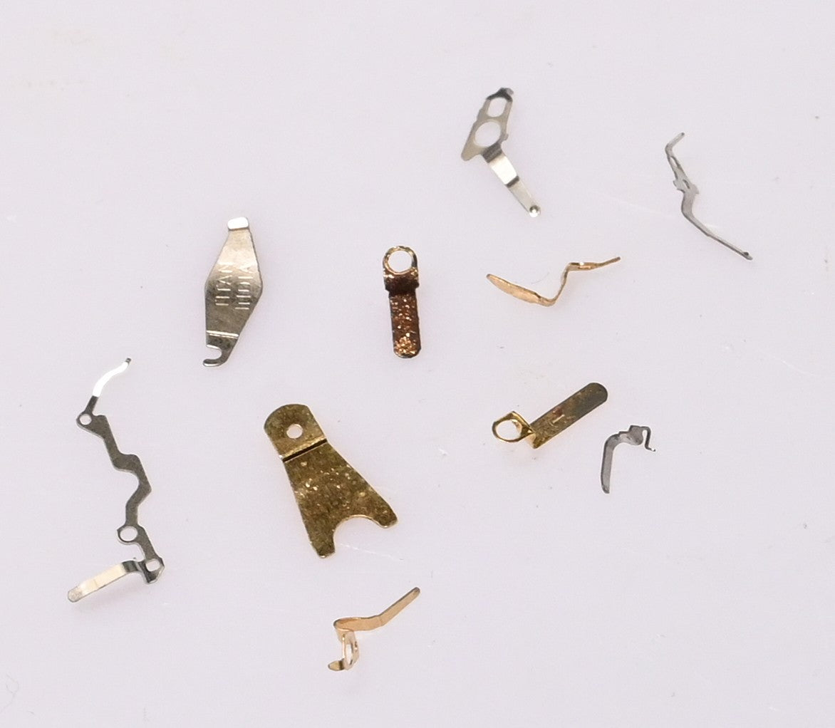 10pc Quartz Watch Battery Clamps Springs Contacts Miyota Ronda ETA Movement UK