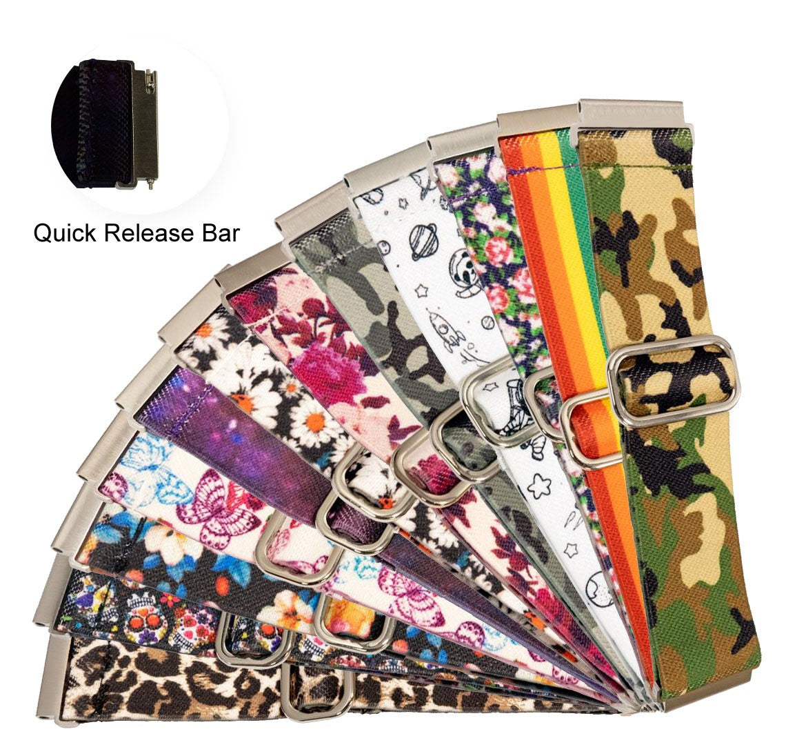 Luxury Flexible Soft Watch Strap Replacement Pattern Elasticated Nylon Bracelet