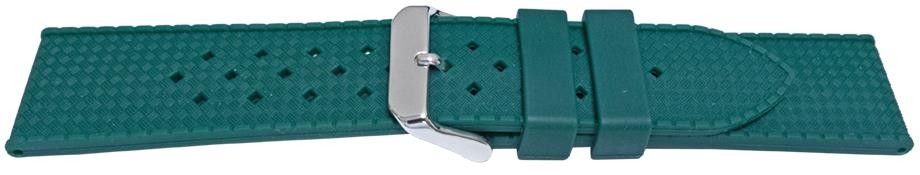 Smooth Rubber Silicone Watch Strap Vulcanised Replacement Rolex Generic