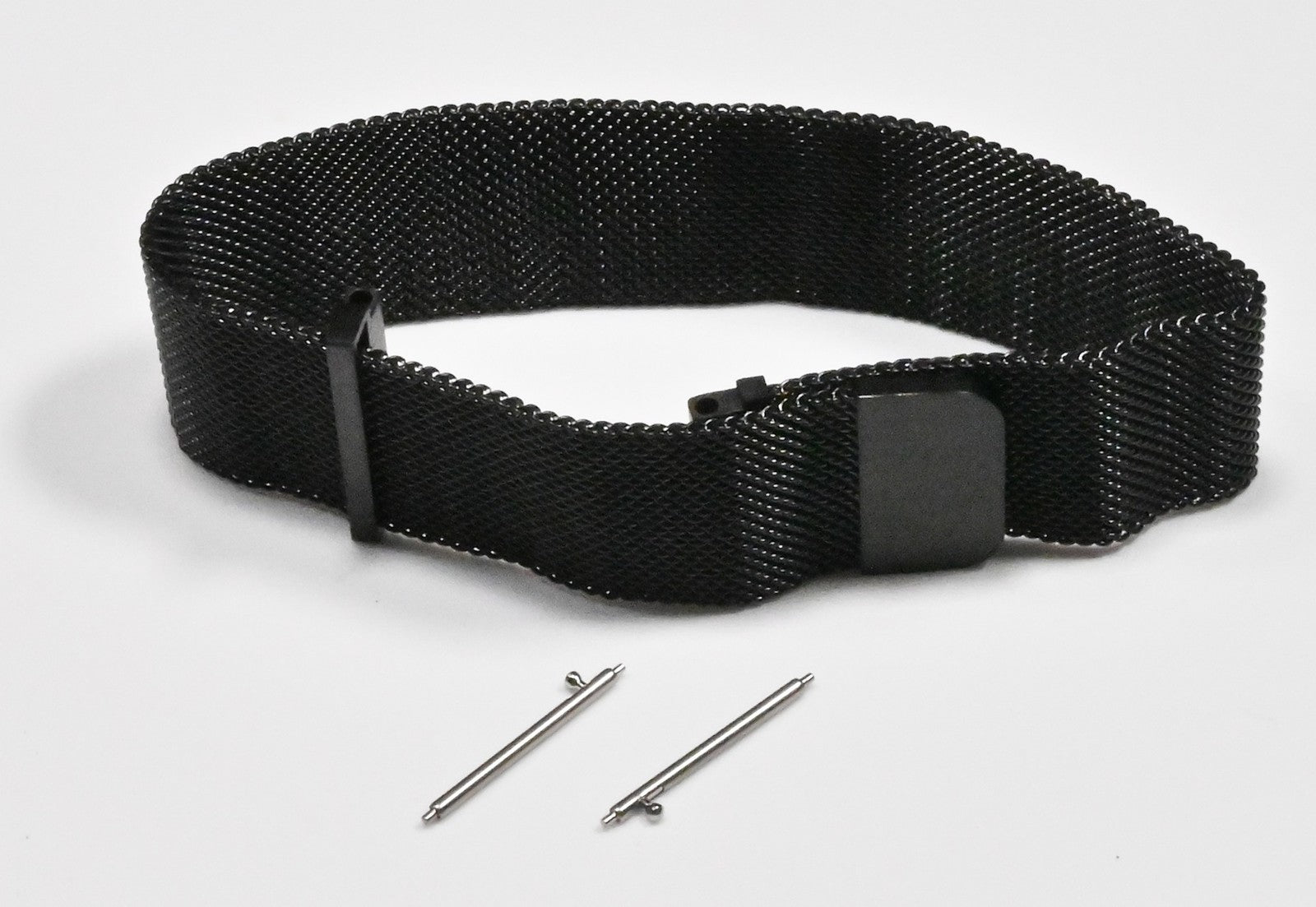 Black Mesh Milanese MAGNETIC BUCKLE Watch Strap Bracelet Steel 18mm 20mm 22mm