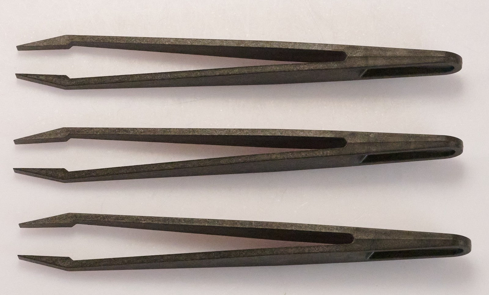 3x Pro ESD Tweezers Watch Battery Changing & Quartz Repair FLAT ENDS Anti Static