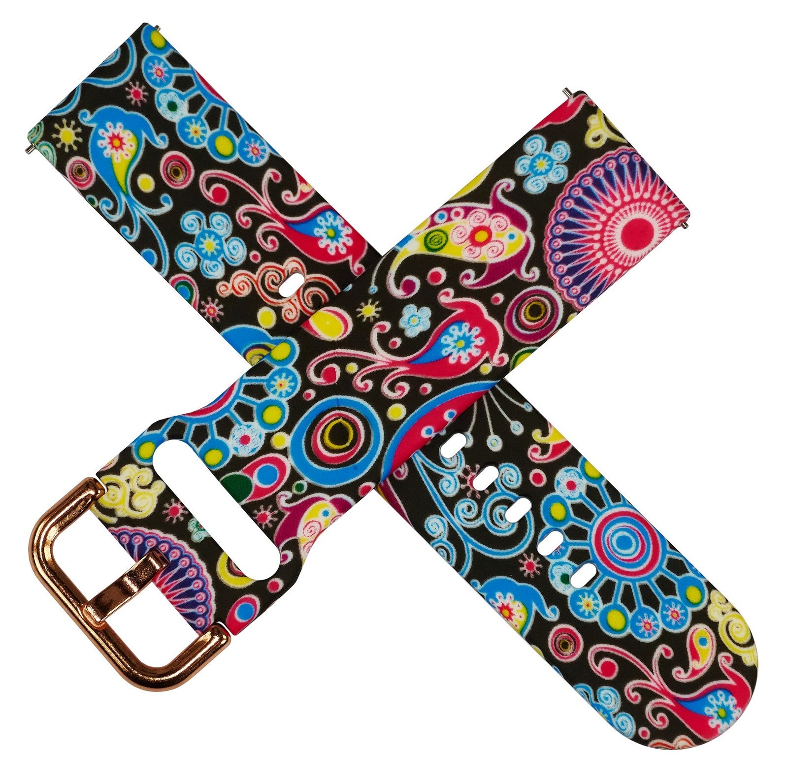 Flexible Soft Silicone Watch Strap Luxury Replacement Pattern Rubber Bracelet