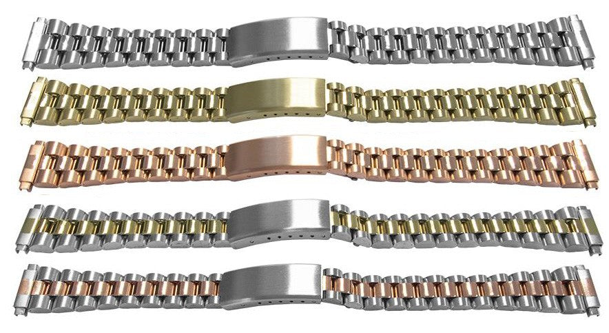 Watch Bracelet Spring End Links Replacement Strap Rolex President Satin Mirror